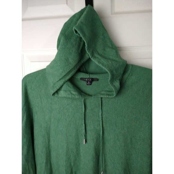 Cyrus Long Sleeve Green Hooded Pullover Sweater Size XL - Picture 5 of 12